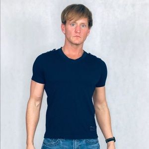 Express Men,  Tee Shirt, Blue, Size Extra Small